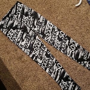 Girls Justice "Soccer" leggings size 14